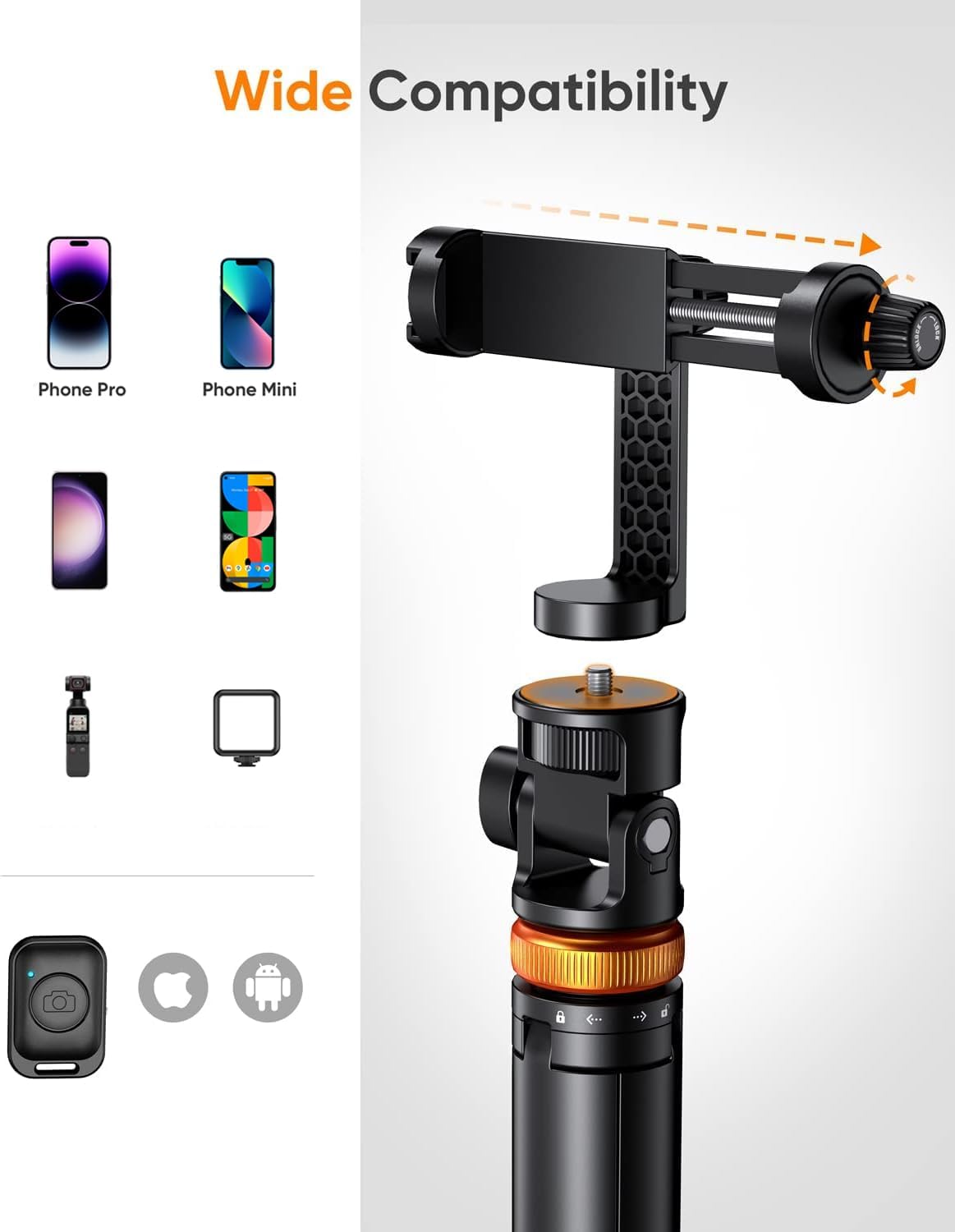 Ultimate 62" Phone Tripod