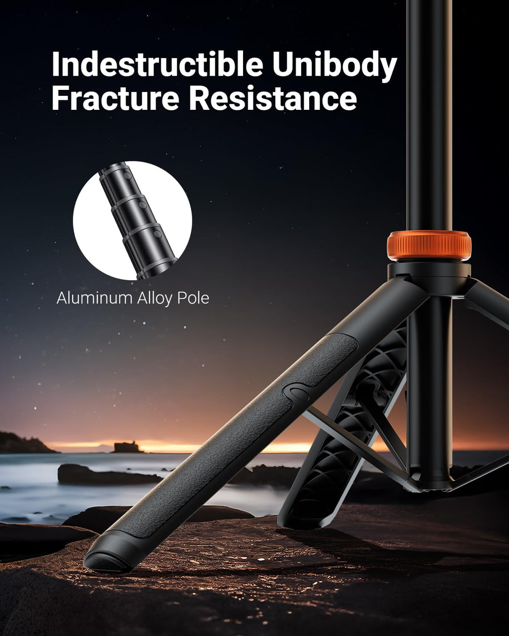 EUCOS 62" Phone Tripod, Tripod for iPhone & Selfie Stick with Remote, Extendable Cell Phone Stand & Ultimate Phone Holder, Solidest Phone Stand Compatible with iPhone/Android