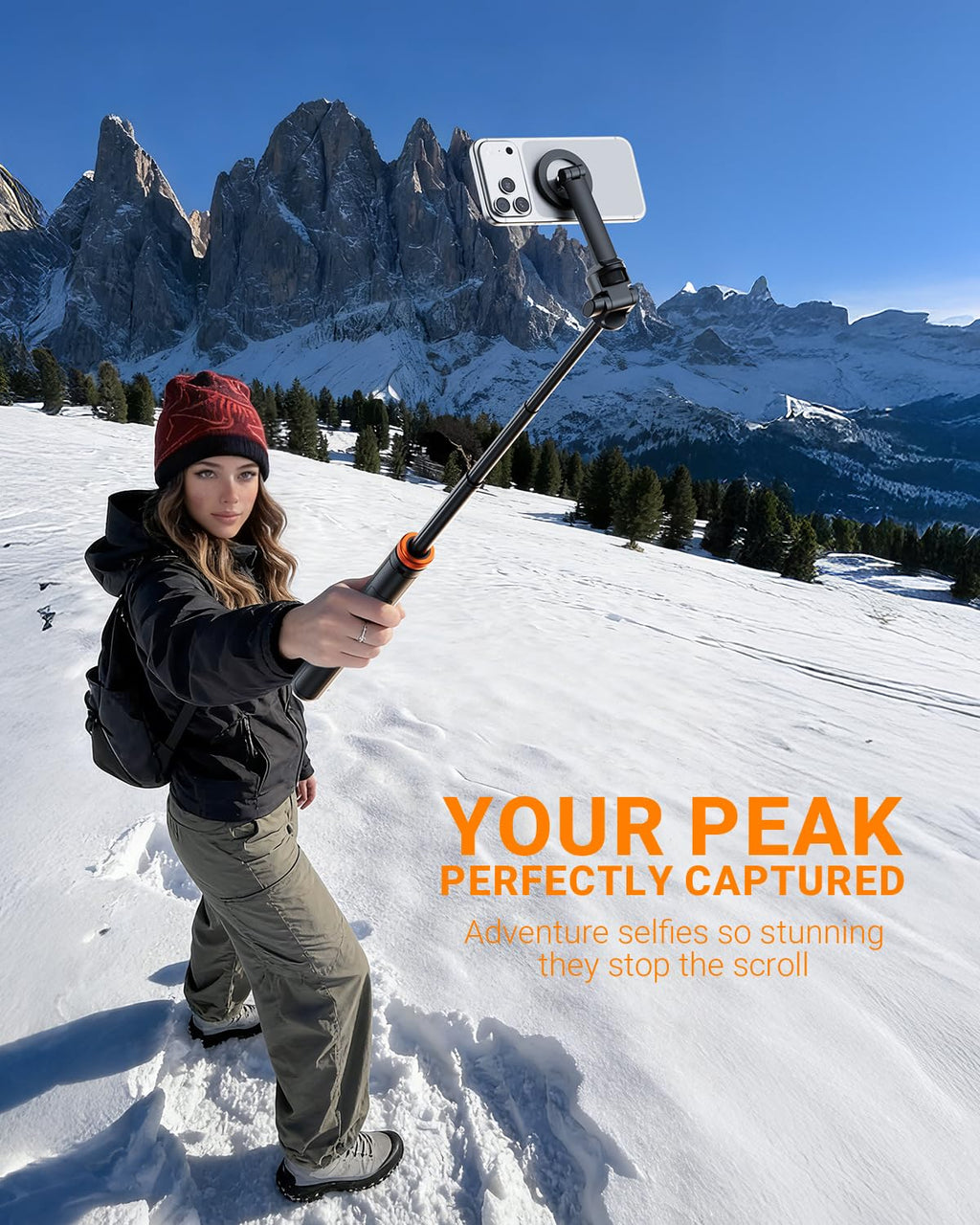 EUCOS 62" Phone Tripod, Tripod for iPhone & Selfie Stick with Remote, Extendable Cell Phone Stand & Ultimate Phone Holder, Solidest Phone Stand Compatible with iPhone/Android