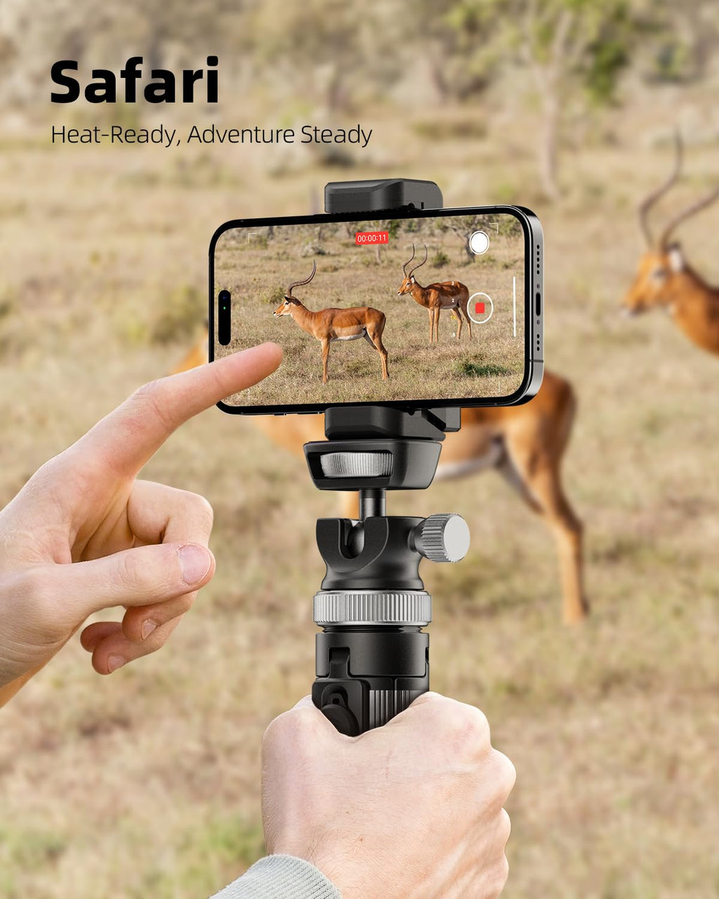 EUCOS 62" Phone Tripod, Tripod for iPhone & Selfie Stick with Remote, Extendable Cell Phone Stand & Ultimate Phone Holder, Solidest Phone Stand Compatible with iPhone/Android
