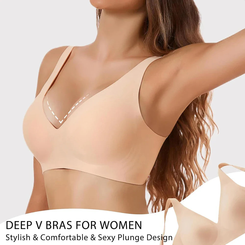 Comfortable Seamless Plunge Bra